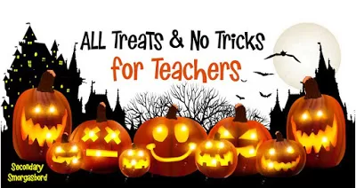 All Treats & No Tricks for Teachers- Secondary Smorgasbord- FREEBIES