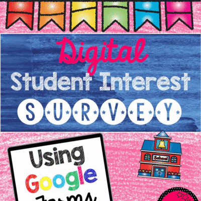 Digital Back to School Student Survey | Use ALL YEAR