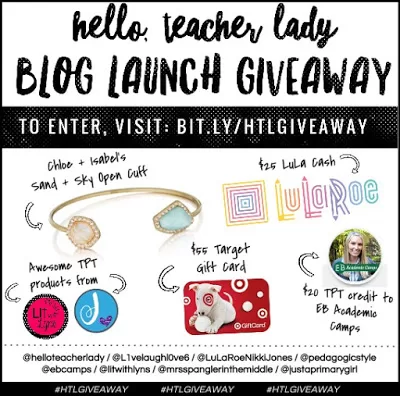 Blog Launch Giveaway for Hello, Teacher Lady