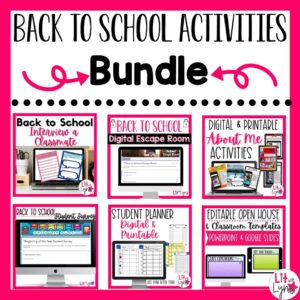 Back to School Activities GROWING Bundle