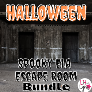 Halloween ELA Escape Room Bundle