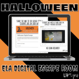Halloween ELA Digital Escape