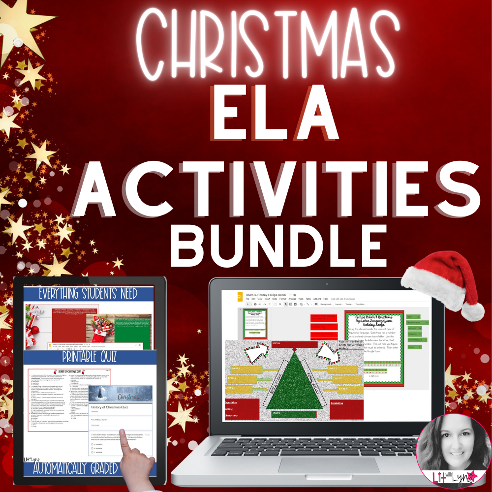 Christmas Reading Comprehension Activities Bundle | Lit With Lyns