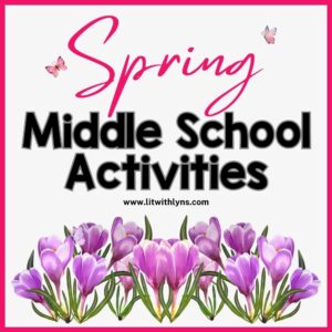 Purple Flowers for Middle School Spring ELA Activities